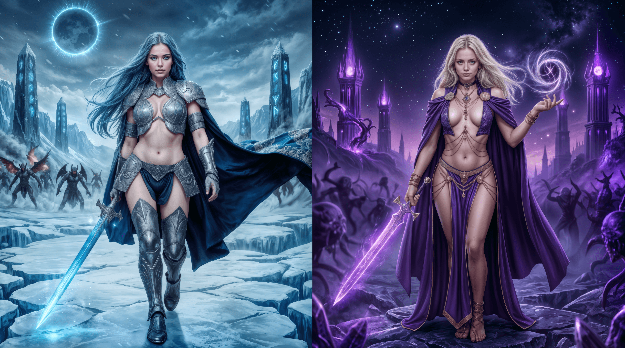 The Cursed Blue Rose — A dark fantasy world of ice and fire