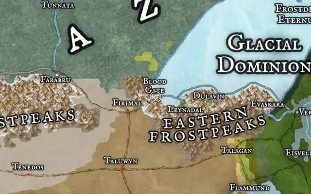 Blood Gate on the map of Kworgale