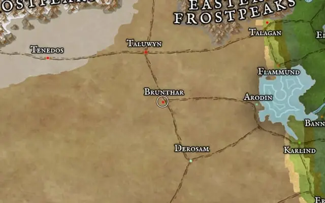 Brunthar on the map of Kworgale
