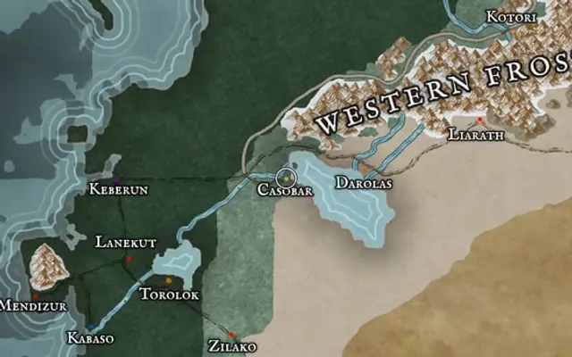 Casobar on the map of Kworgale