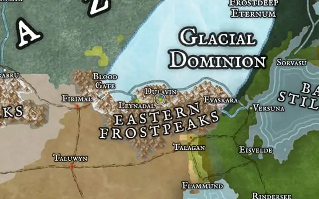 Dulavin on the map of Kworgale