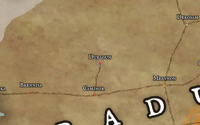 Duradun on the map of Kworgale