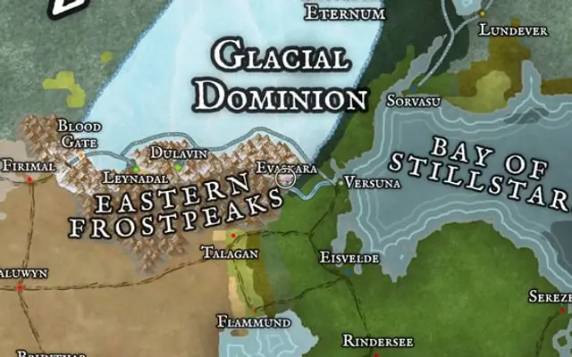 Evaskara on the map of Kworgale