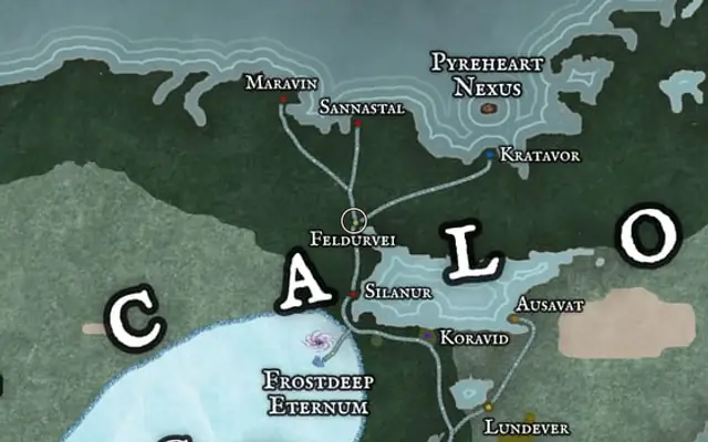 Feldurvei on the map of Kworgale