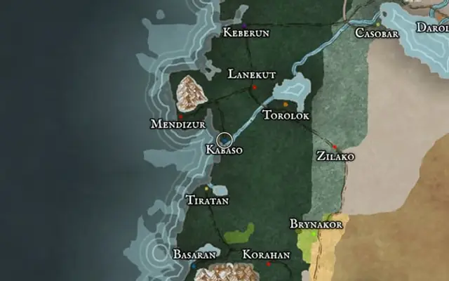 Kabaso on the map of Kworgale