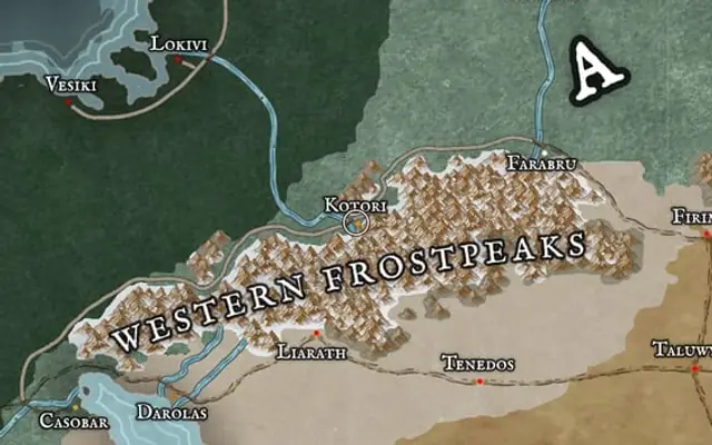 Kotori on the map of Kworgale