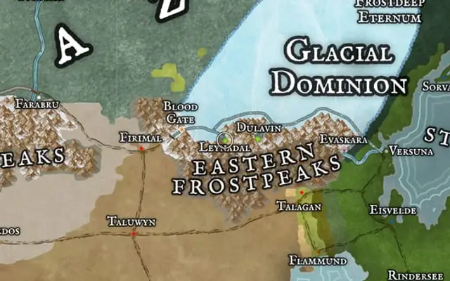 Leynadal on the map of Kworgale
