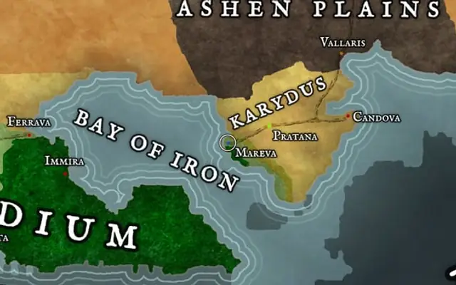 Mareva on the map of Kworgale