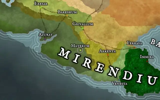 Materum on the map of Kworgale
