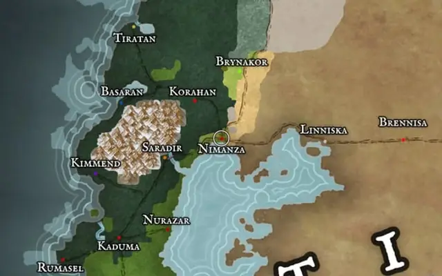 Nimanza on the map of Kworgale