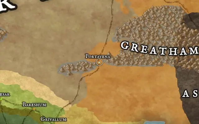 Portavena on the map of Kworgale