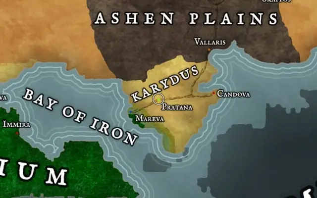 Pratana on the map of Kworgale