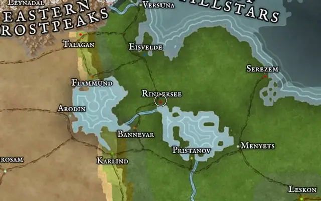 Rindersee on the map of Kworgale
