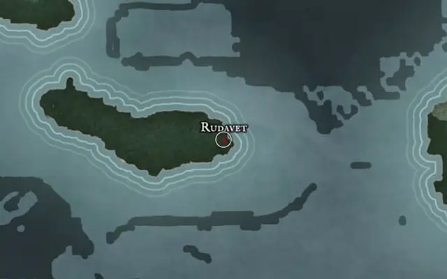 Rudavet on the map of Kworgale