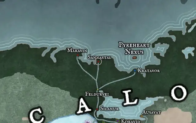 Sannastal on the map of Kworgale
