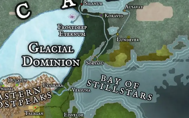 Sorvasu on the map of Kworgale