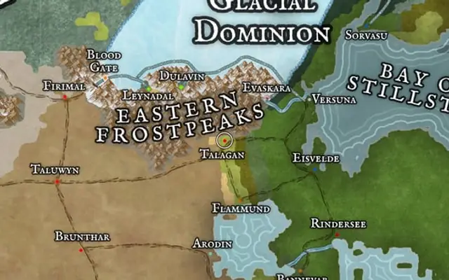 Talagan on the map of Kworgale