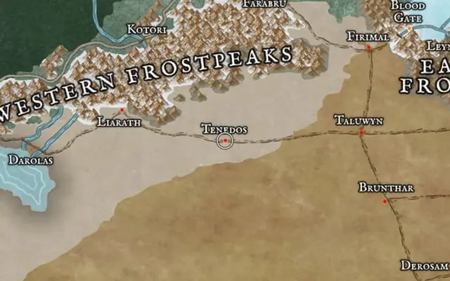 Tenedos on the map of Kworgale