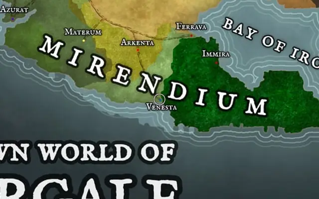 Venesta on the map of Kworgale